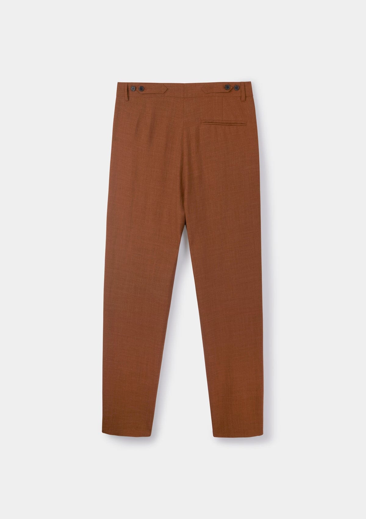 Sienna Virgin Wool Silk Pleated Trousers, Casual Trousers - SIRPLUS